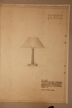 Hans Bergström, a table lamp model "E1240", Asea, Sweden, 1940s-50s.