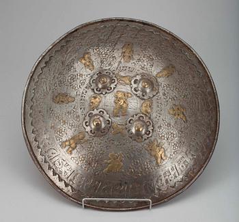 KILPI, metallia, Indopersialainen,  vuosisadanvaihde 1800/1900-luku.