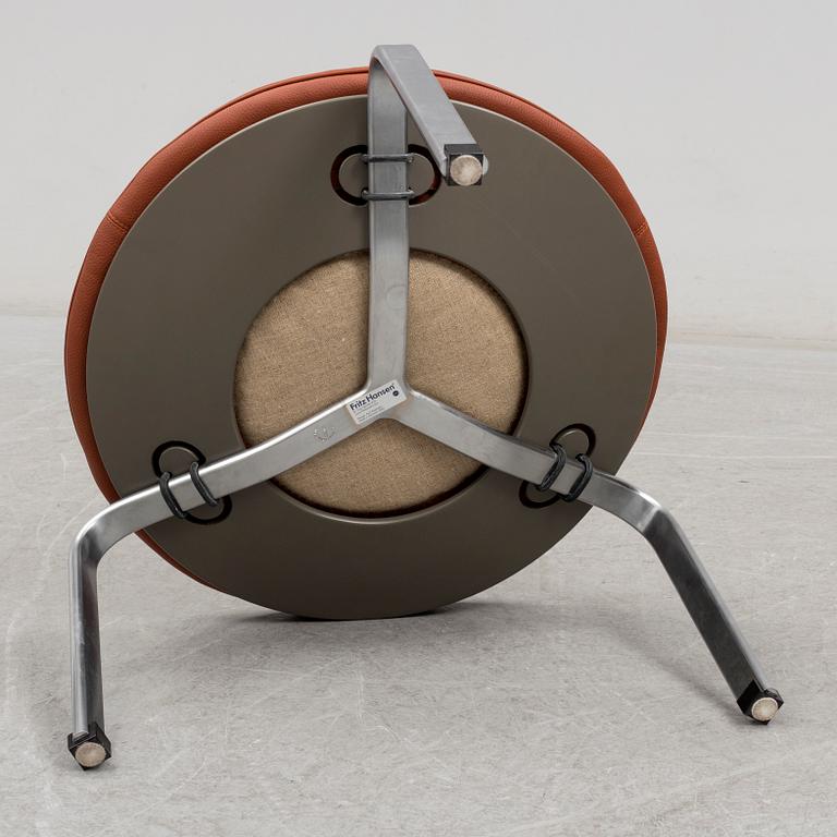 A 'PK-33' stool by Poul Kjerholm for Fritz Hansen, Danmark, 2003.