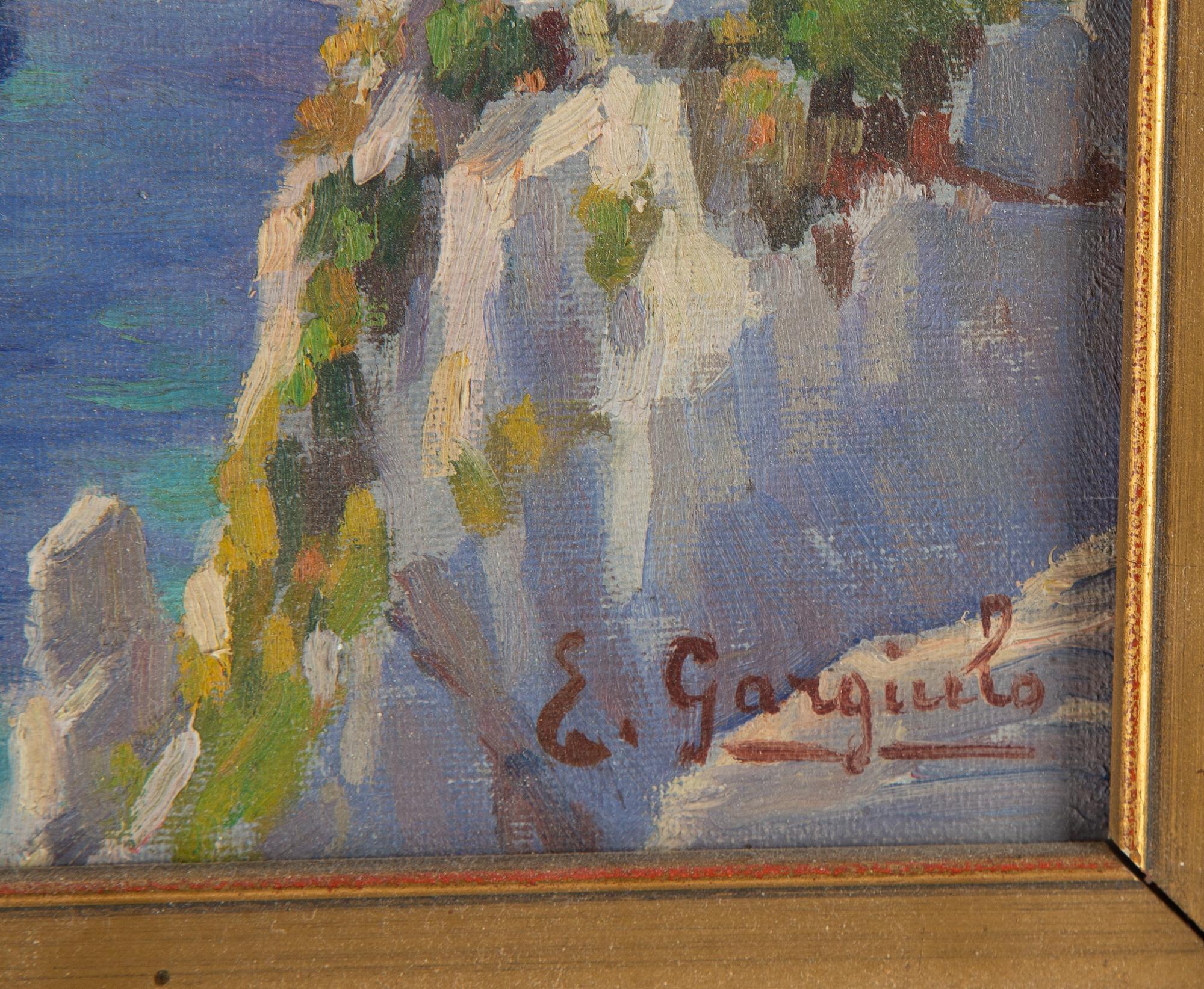 Enrico Gargiulo, oil on canvas, signed.