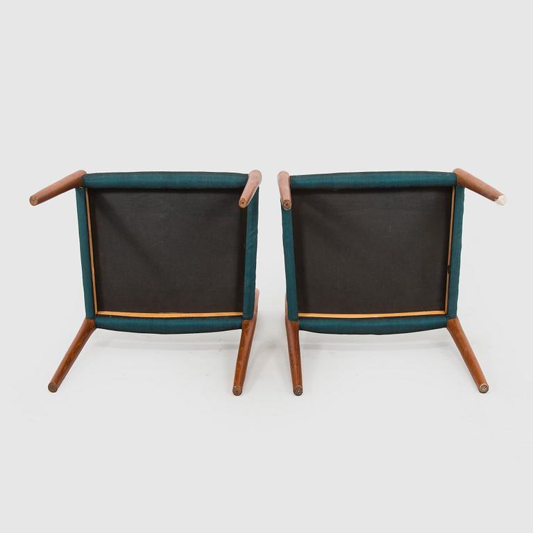 Niels Otto Møller, tuoleja, 6 kpl, malli 77, J.L. Møllers Møbelfabrik, Tanska, 1960-luku.