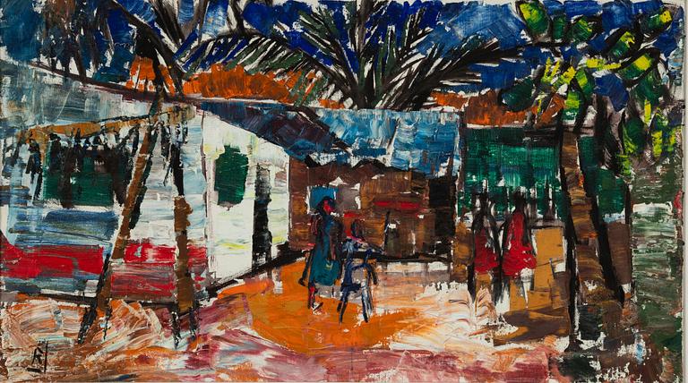 Ragnar Johansson, Market Scene.