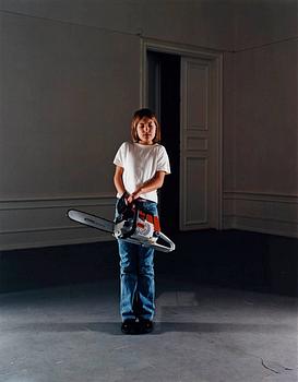 203. Annika Elisabeth von Hausswolff, "Flicka med motorsåg", 2002.