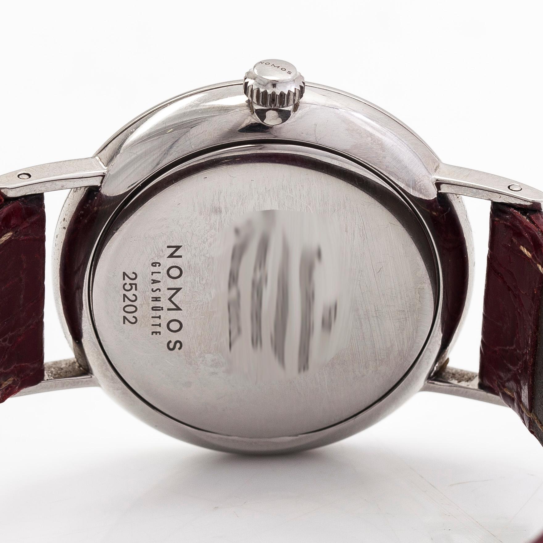 Nomos Glashutte Ludwig Siemens wristwatch 34 mm. Bukowskis