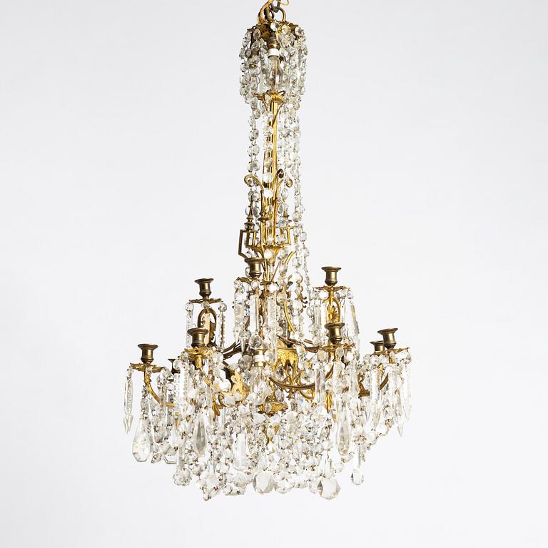 Ljuskrona, oscariansk, 1800-talets slut.