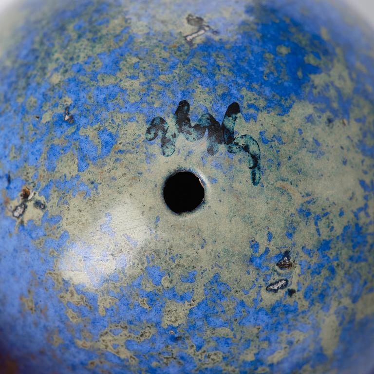 Hans Hedberg, a set of five faience sculptures of eggs, Biot, France.