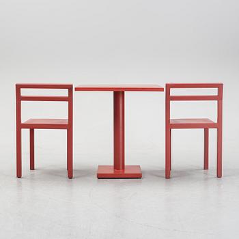 Boris Berlin/Poul Christiansen, bord med två stolar, "Non", Komplot design, Källemo.