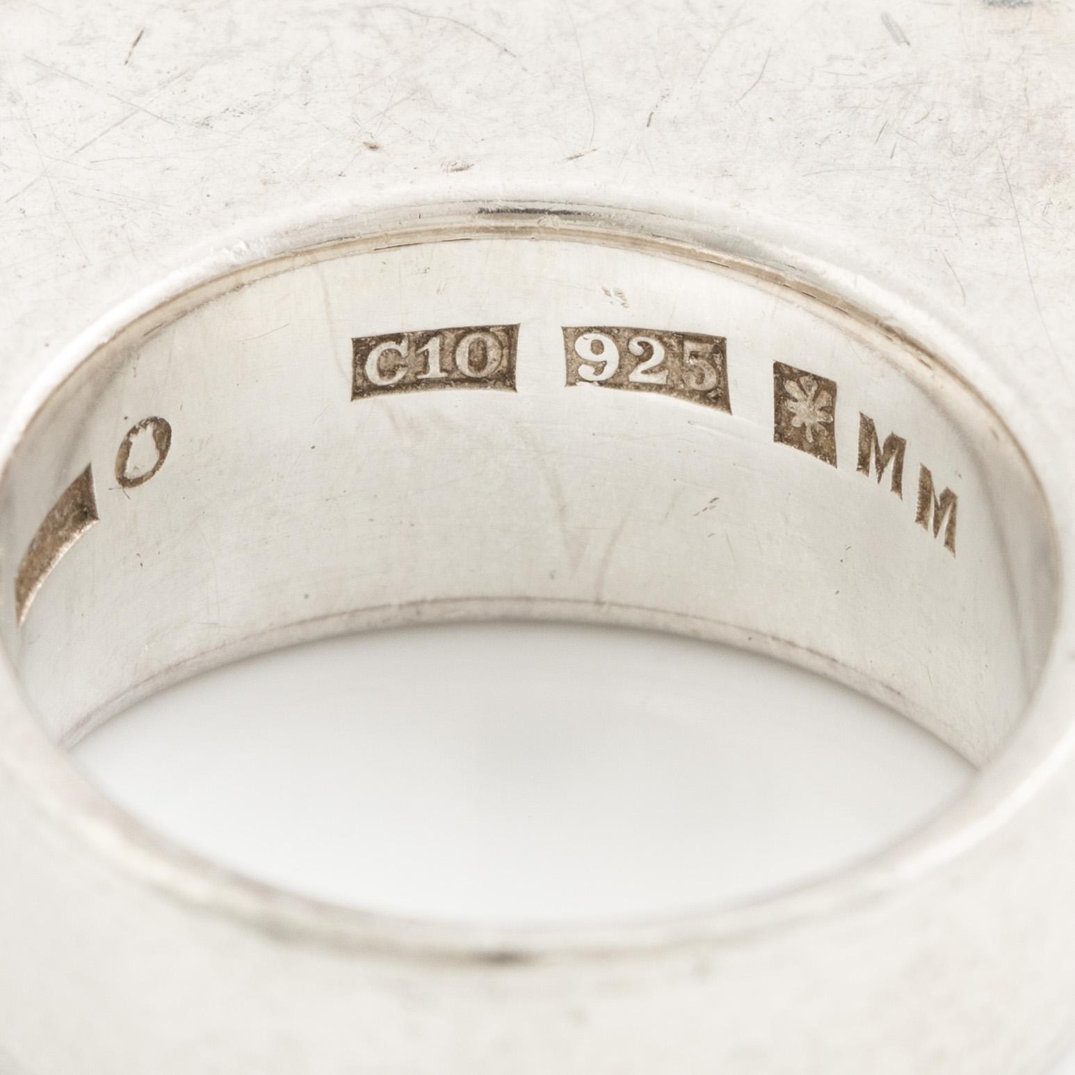 Sigurd Persson, ring, sterling silver, Stockholm 1977.
