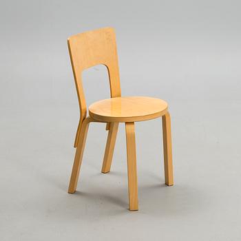ALVAR AALTO, tuoli, malli 66, Artek, 1900-luvun loppu.