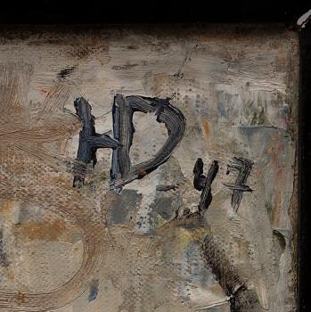 HELGE DAHLMAN, olja på duk, signerad och daterad -47.