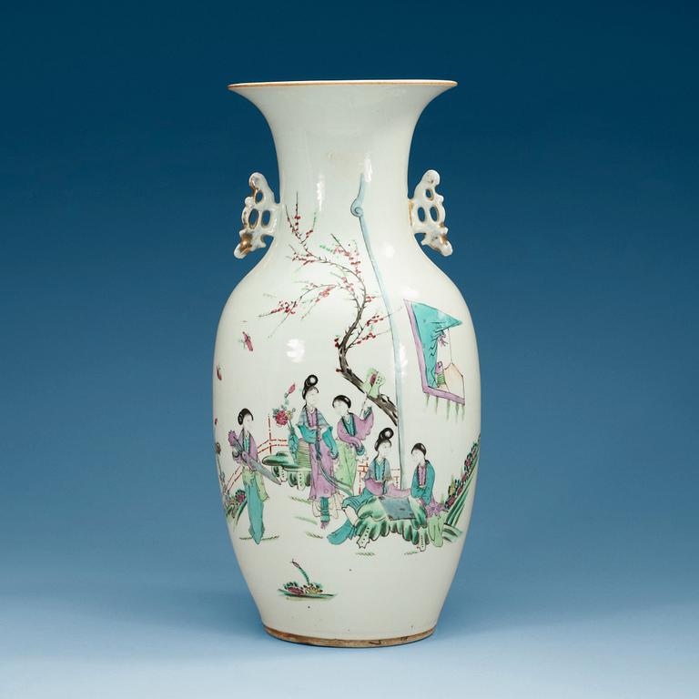 A Chinese famille rose vase, 20th Century.