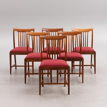 Svante Skogh, chairs, 6 pcs, "Vindö", Balders Snickeri, Vaggeryd, second half of the 20th century.