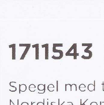 Nordiska Kompaniet, spegel med taburett, "Harding", 1920-tal.