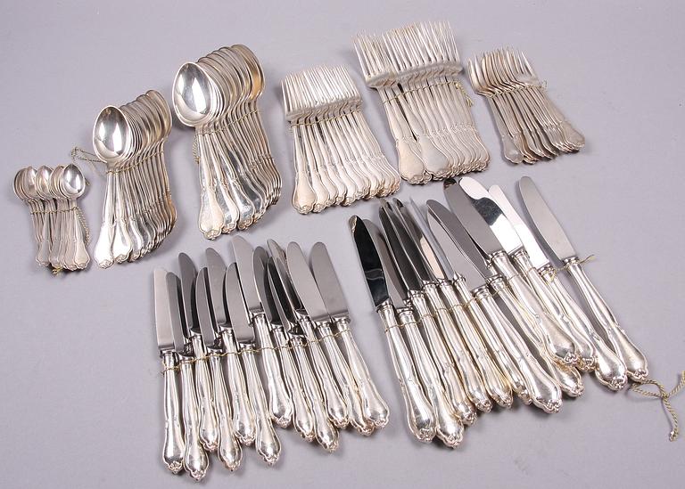 BESTICKSERVIS, 96 delar, silver. Cohr, Köpenhamn, Danmark. 1950-tal.