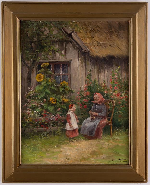 Severin Nilson, oil on canvas, signed.