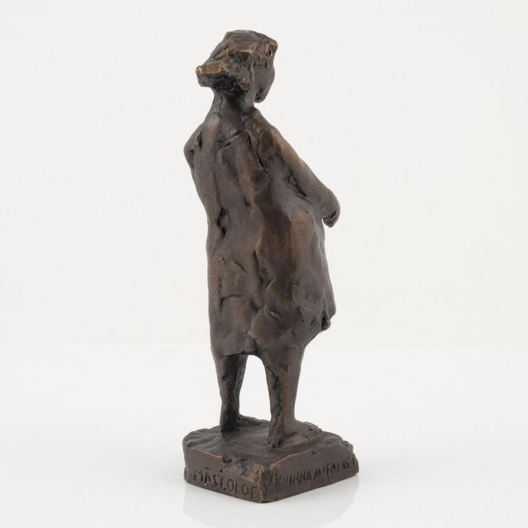 Bror Marklund, skulptur, osignerad, brons, höjd 22,5 cm.