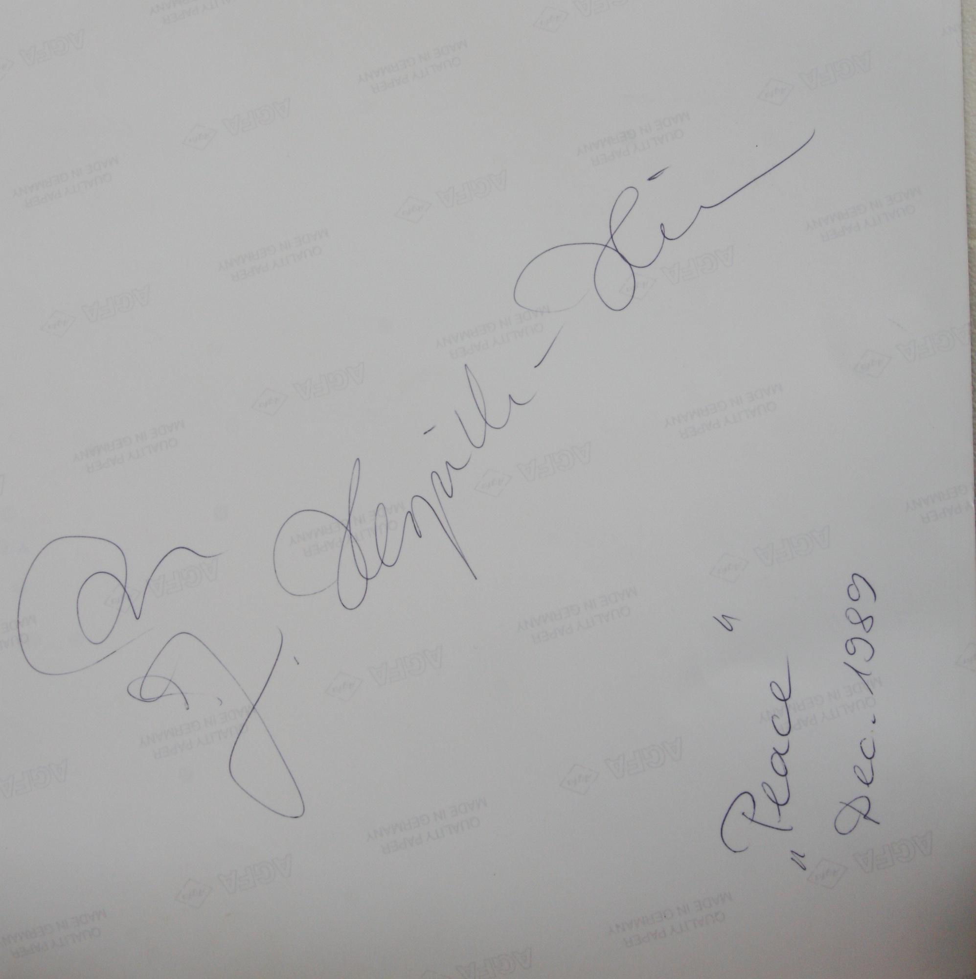 JANINE D HERPICH-HIRN, fotografi, sign, Dec 1989.