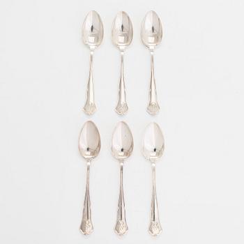 A 74-piece silver cutlery set, 'Chippendale', Kultakeskus, Hämeenlinna 1940-72.