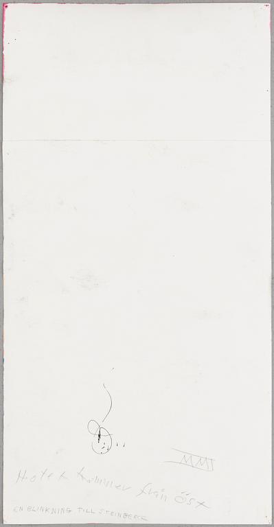 ULF RAHMBERG, Mixed media, signed with monogram verso..