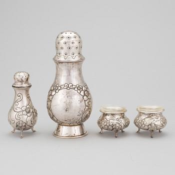 A 4 p, Silverware, including H Moller, Trondheim, Norway, 20th century.