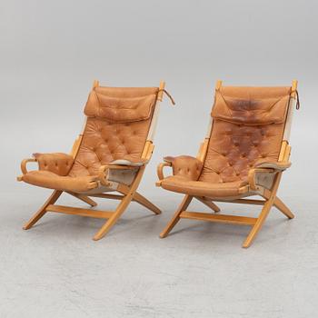 A pair of armchairs, Nielaus Møbler, Denmark, second half of the 20th Century.