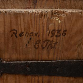 A corner cabinet, 18th Century.