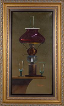 Terry Laakso, Still life with an oil lamp.