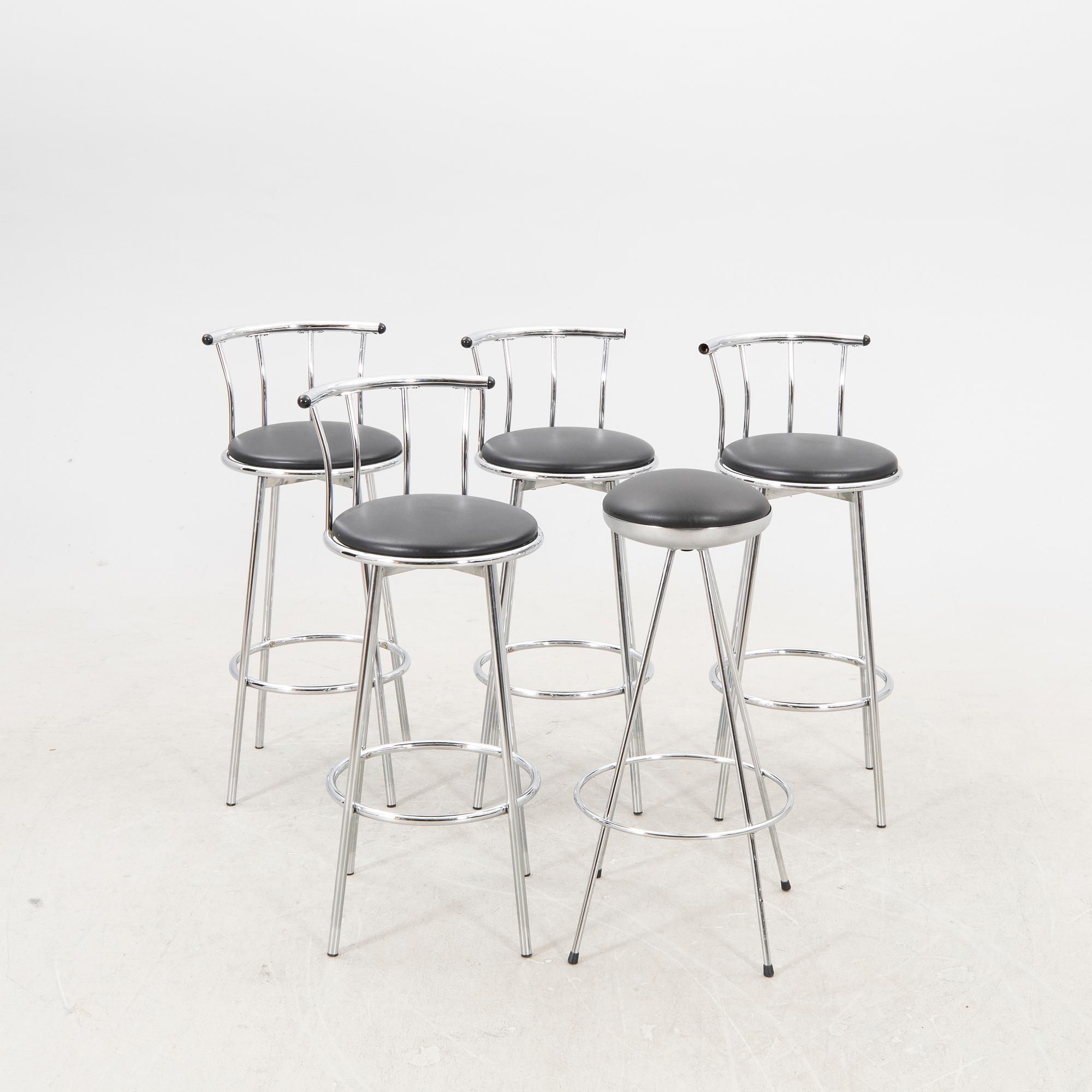 Barstolar 4 + 1 st Johansson design sent 1900-tal.