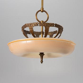 An Art Deco ceiling lamp, 1920s/30s.