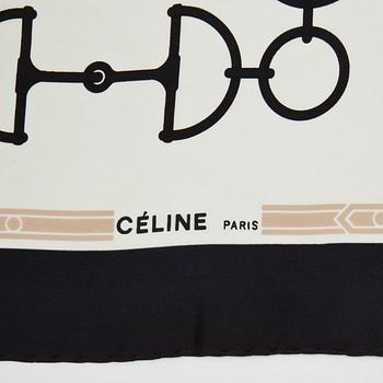CÉLINE, a silk scarf.