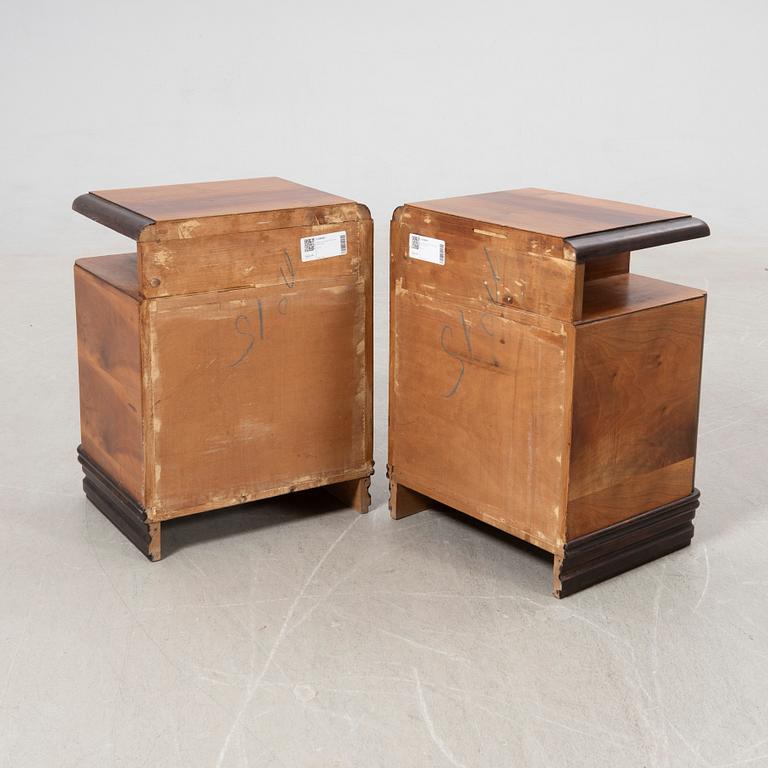 Nightstands, a pair, second half of the 20th century.