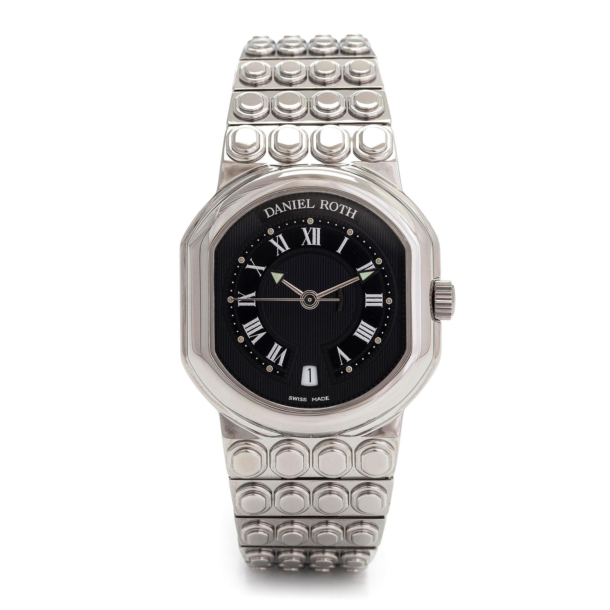 Daniel Roth, Le Sentier, "Lego Bracelet", wristwatch, 32 x 33 mm.