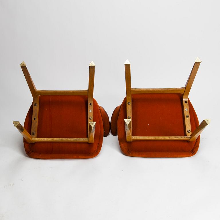 STOLAR, ett par, "Lulu" design Ilmari Tapiovaara, märkta Asko, 1960-tal.