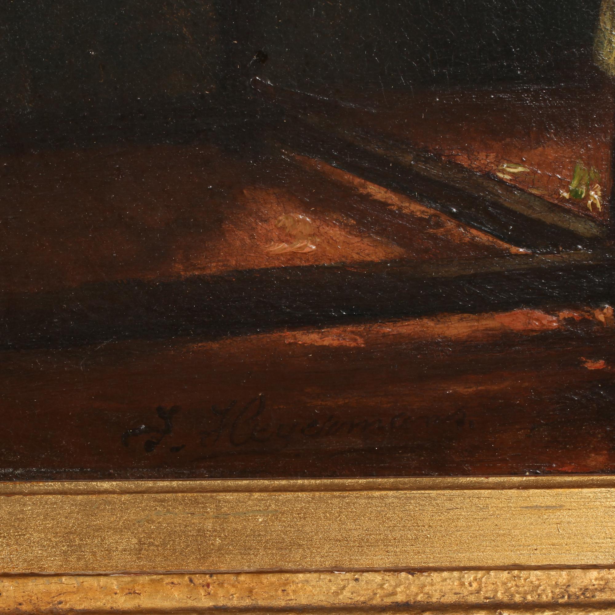 JEAN-ARNOLD HEYERMANS, olja på pannå, signerad.