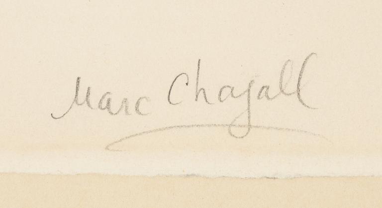 Marc Chagall, lithograph, signed and numbered 6/75.