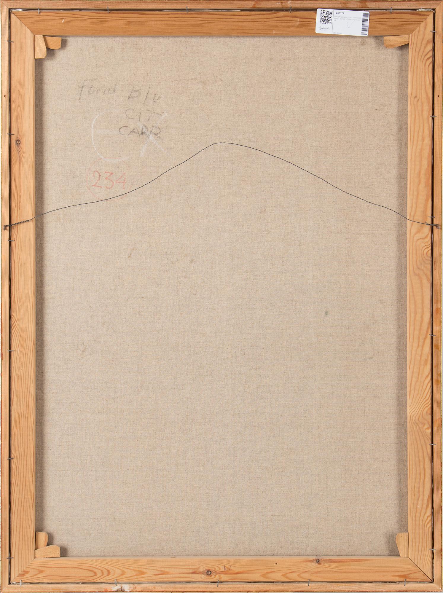 LUCIEN JOSEPH FONTANAROSA, oil on canvas, signed.