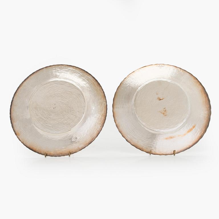 Tapio Wirkkala, two sterling silver dishes, TW 140, Kultakeskus, Hämeenlinna 1970 and 1973.