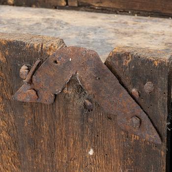 A wall-hanged cabinet, Sweden, dated 1796.