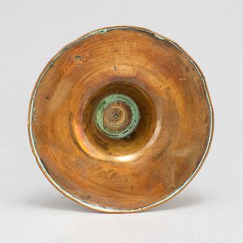 LJUSSTAKE, brons, 1600-tal.