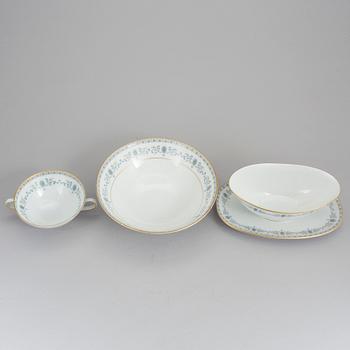 MATSERVIS, 63 delar, porslin, Krautheim, Bavaria, Tyskland, 1900-talets mitt.