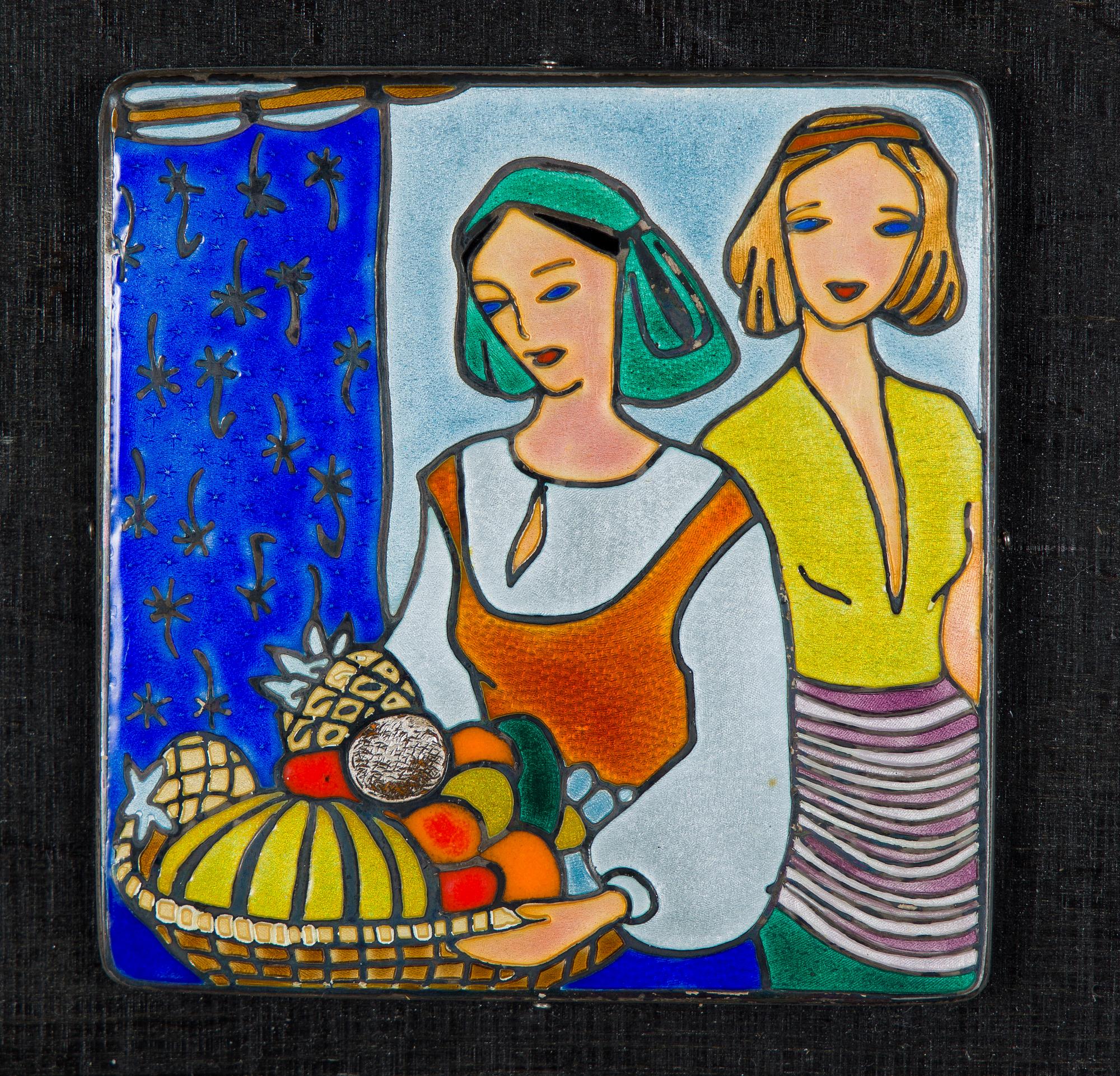 Kirsti Ilvessalo, Silver and enamel, probably A. Tillander, Helsinki.