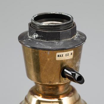 BORDSLAMPA, mässing, Börje Claes, 1970-tal.