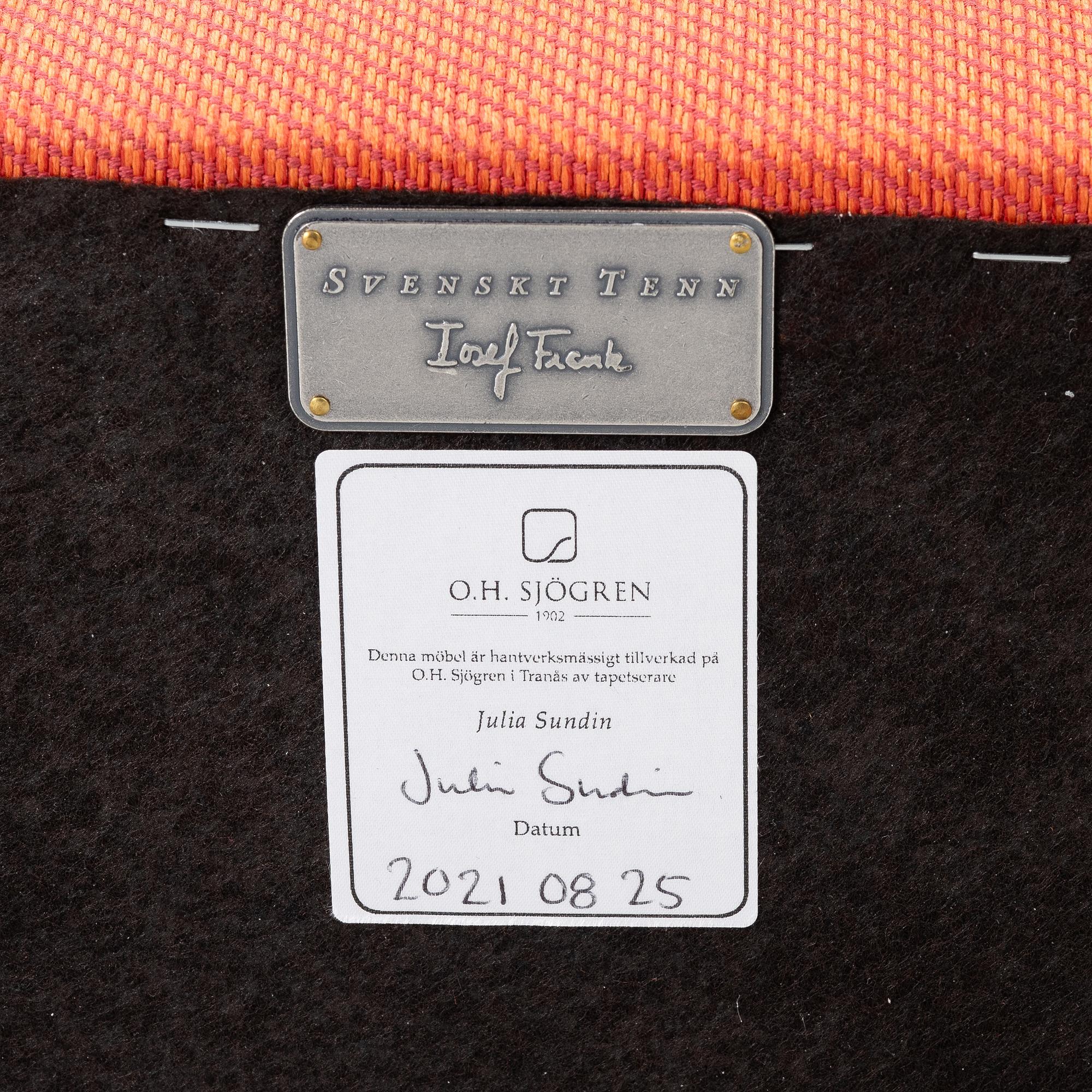 Josef Frank, Armchair, model 336, Firma Svenskt Tenn.