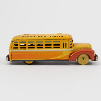 A tinplate "Tokyo bus" toy, Japan, 1930/40-tal.