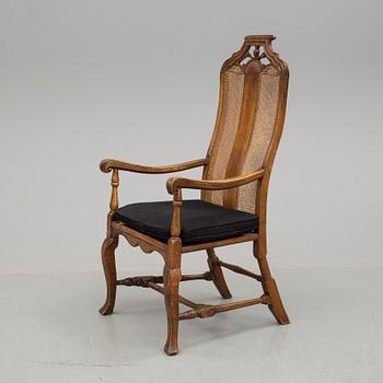 KARMSTOL, senbarockstil, 1800-tal.