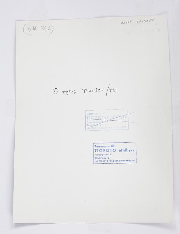 TORE JOHNSON, silvergelatinfotografi.