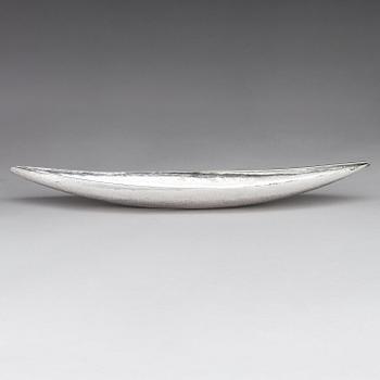 Tapio Wirkkala, silver bowl model TW9, marked TW, Kultakeskus, Hämeenlinna 1968.