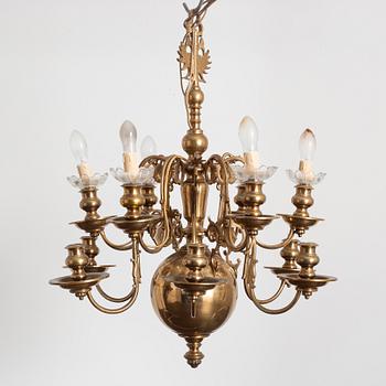 A Baroque style chandelier, first half of the 20th Century.