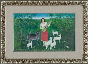 HÅKAN BRUNBERG, olja på duk, uppfodrad på pannå, sign.