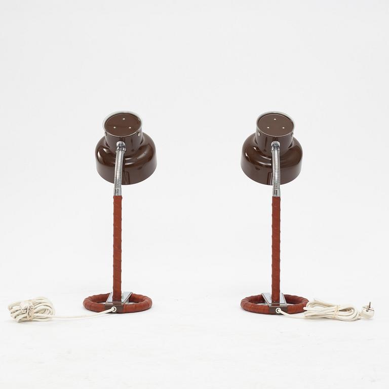 Anders Pehrson, a pair of 'Bumling table lamps, 1970's.